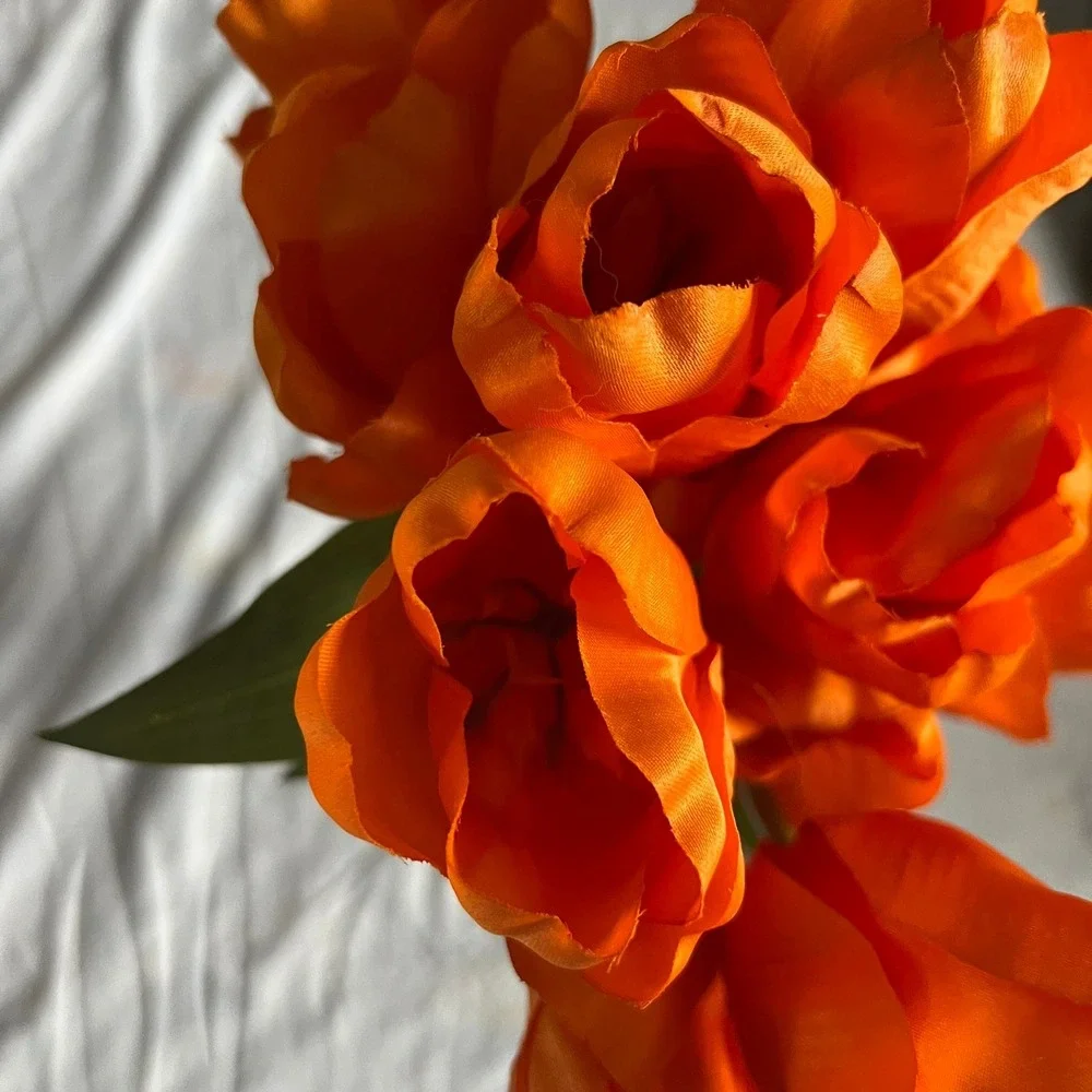 Ashland Faux Tulip Bouquet Home Decor Orange Very Good Artificial Spring Flowers